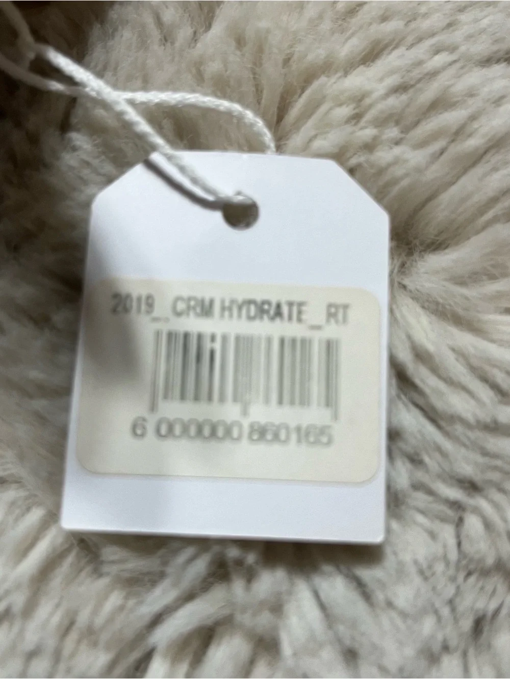L'OCCITANE White Canvas Pouch with Navy Label NWT 02-06R